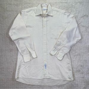 VTG Christian Dior Chemises Men's Button Up Long Sleeve Dress Shirt M/L